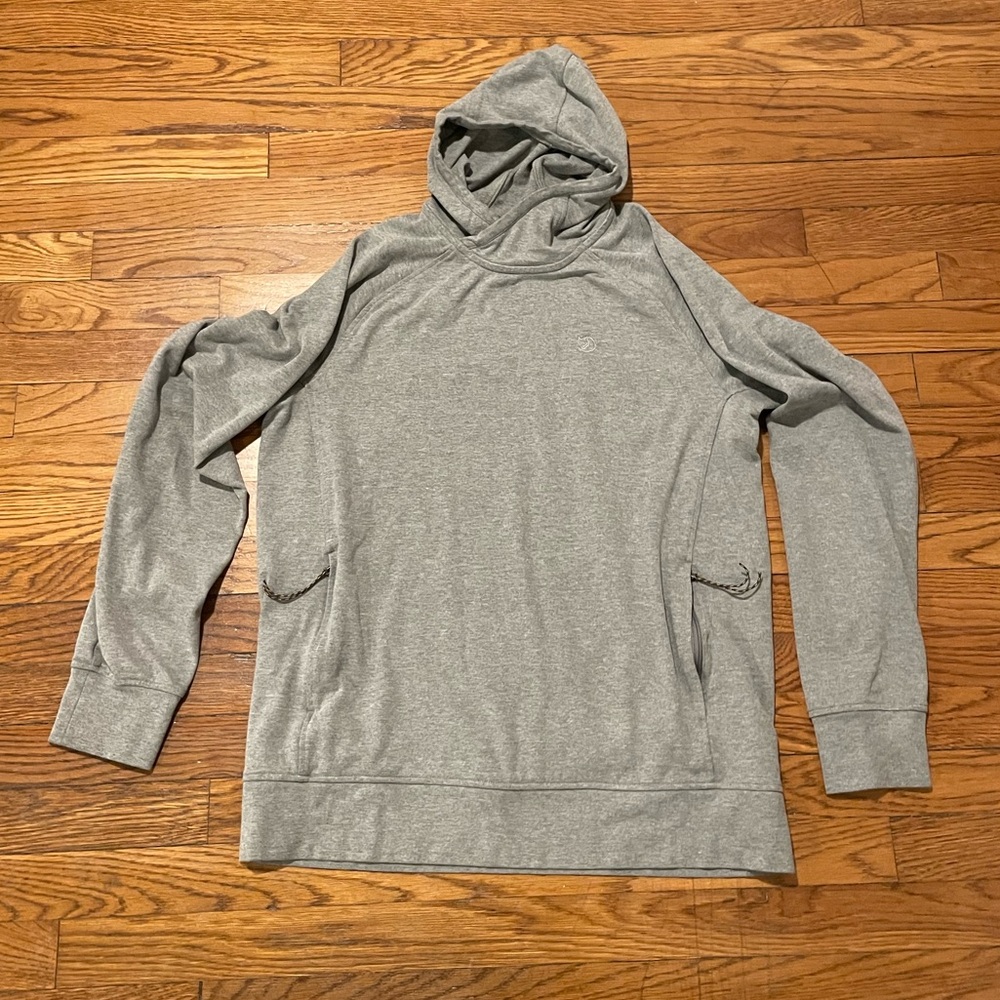 Fjallraven High Coast Hoodie Men’s Large Light Gray Pullover Sweatshirt
